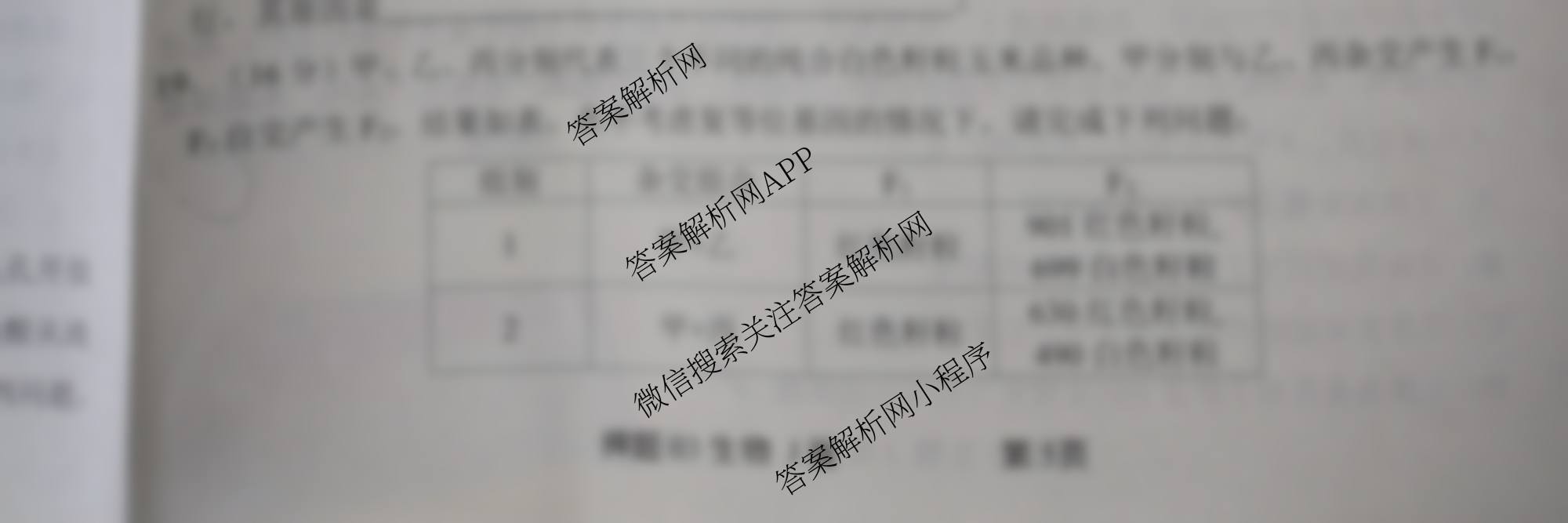 2025届押题03各科答案及试卷（含语文(新) 英语 历史(L版)等23份）生物试题