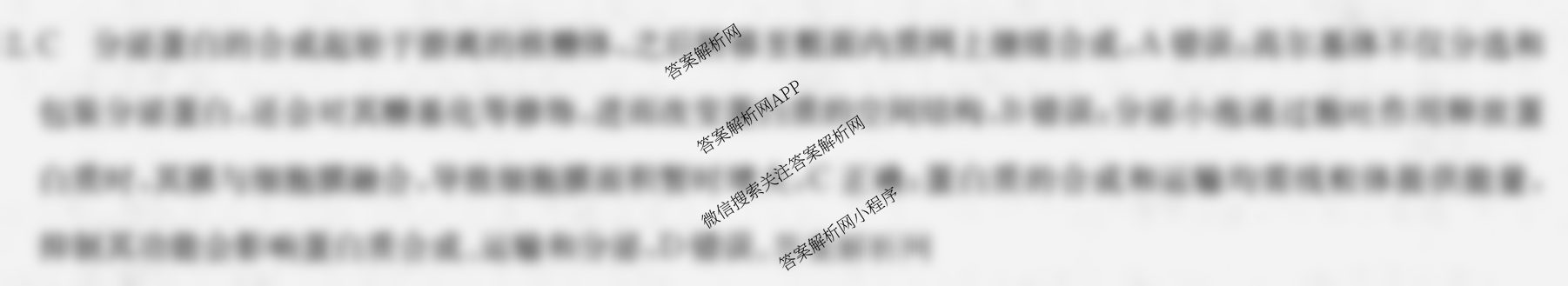 2026年全国高考冲刺压轴卷(四)4（含物理(AH) 数学 政治(湖北)等）生物答案