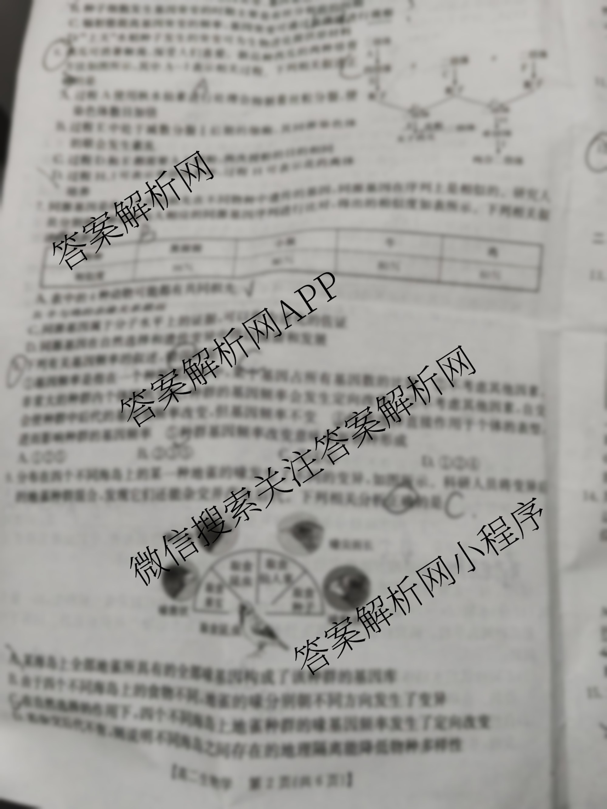 江西省2025-2026学年高二10月联考(10.10)各科答案及试卷（含语文 英语 数学等）生物试题