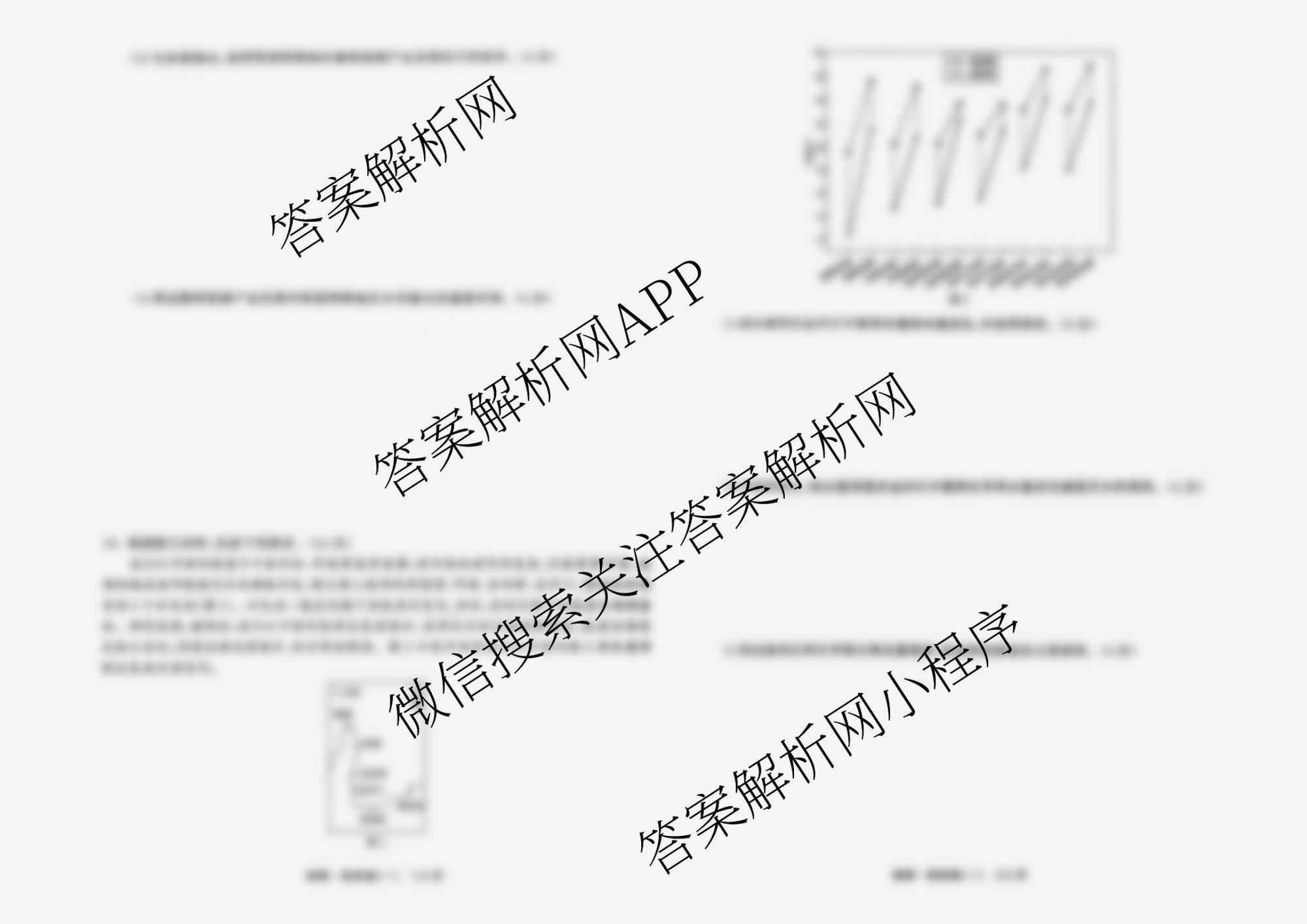 天舟高考衡中同卷2026年普通高等学校招生全国统一考试模拟信息卷(一)1各科答案及试卷: 含化学(无字母)、地理、英语(B)试卷解析地理试题