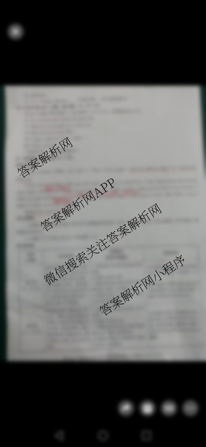 2025年陕西省初中学业水考试•全真模拟卷A(圆圈F)各科答案及试卷（7科全）英语答案