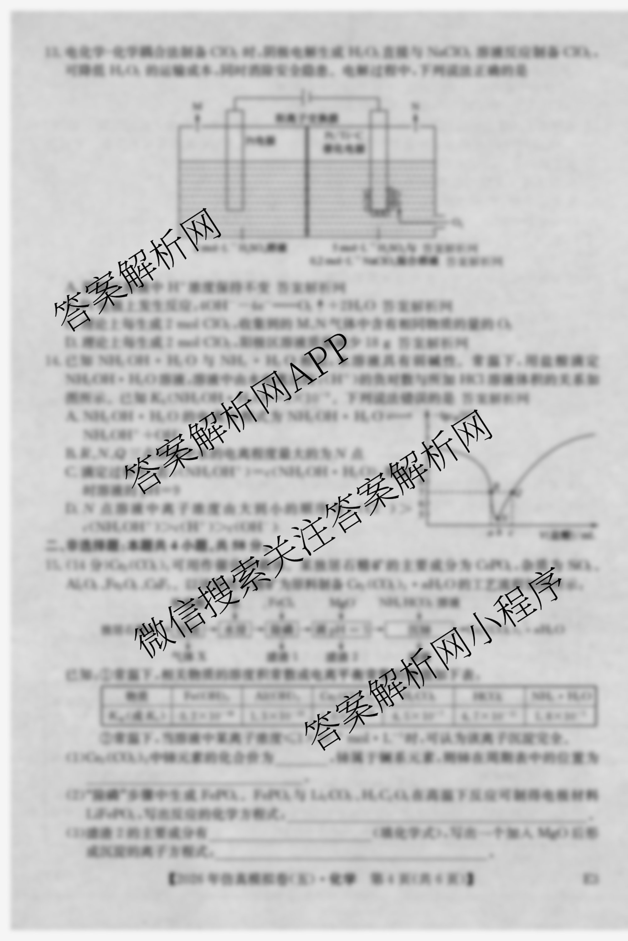 2026年全国高考仿真模拟卷(五)5（35科全）化学试题