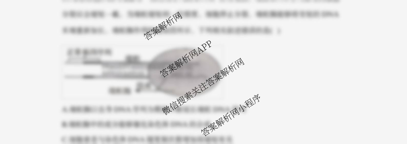 山西省太原市山西大学附中2025-2026学年高三8月月考试卷及答案汇总（含历史 地理 数学等9份）生物试题