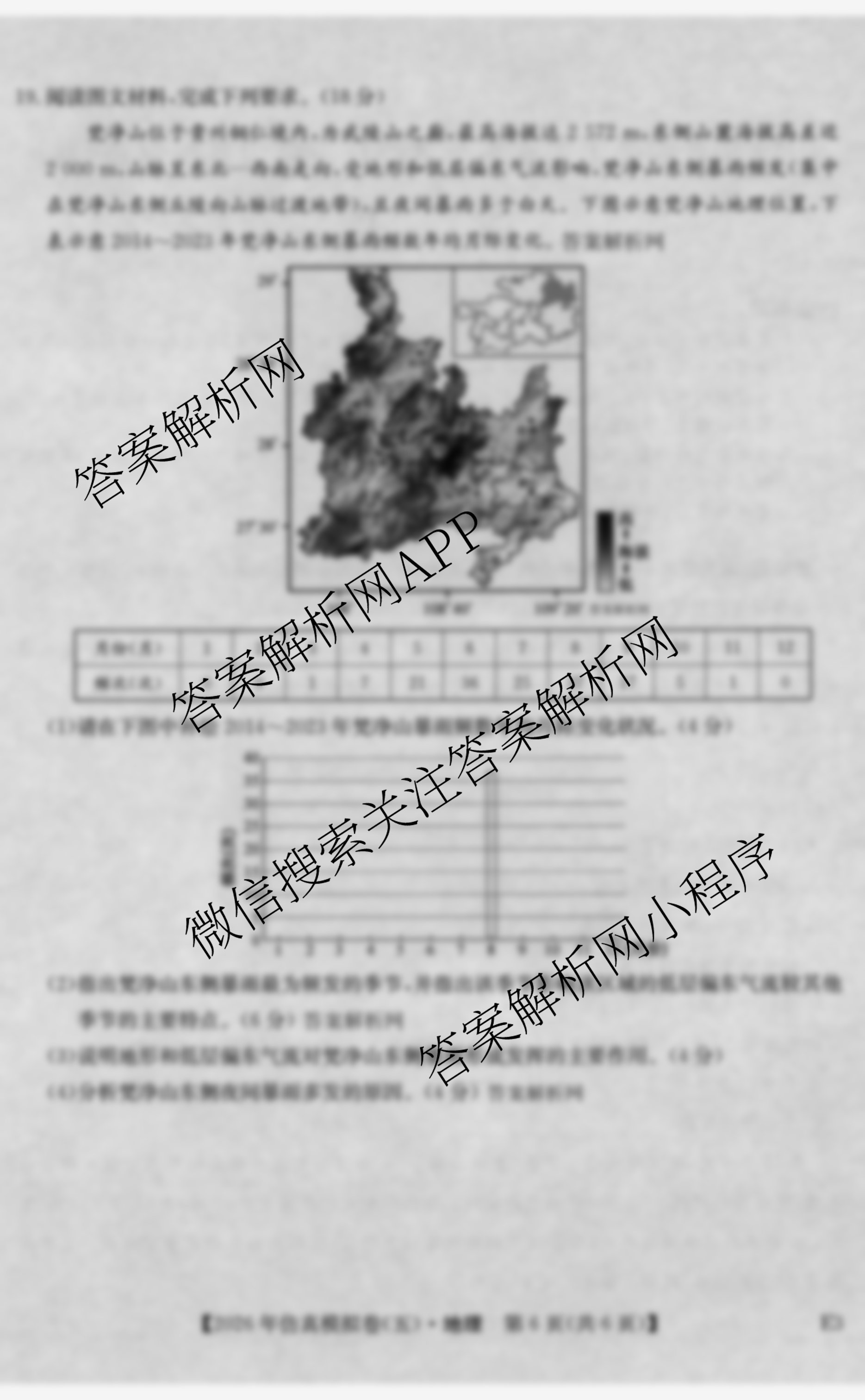 2026年全国高考仿真模拟卷(五)5（35科全）地理试题