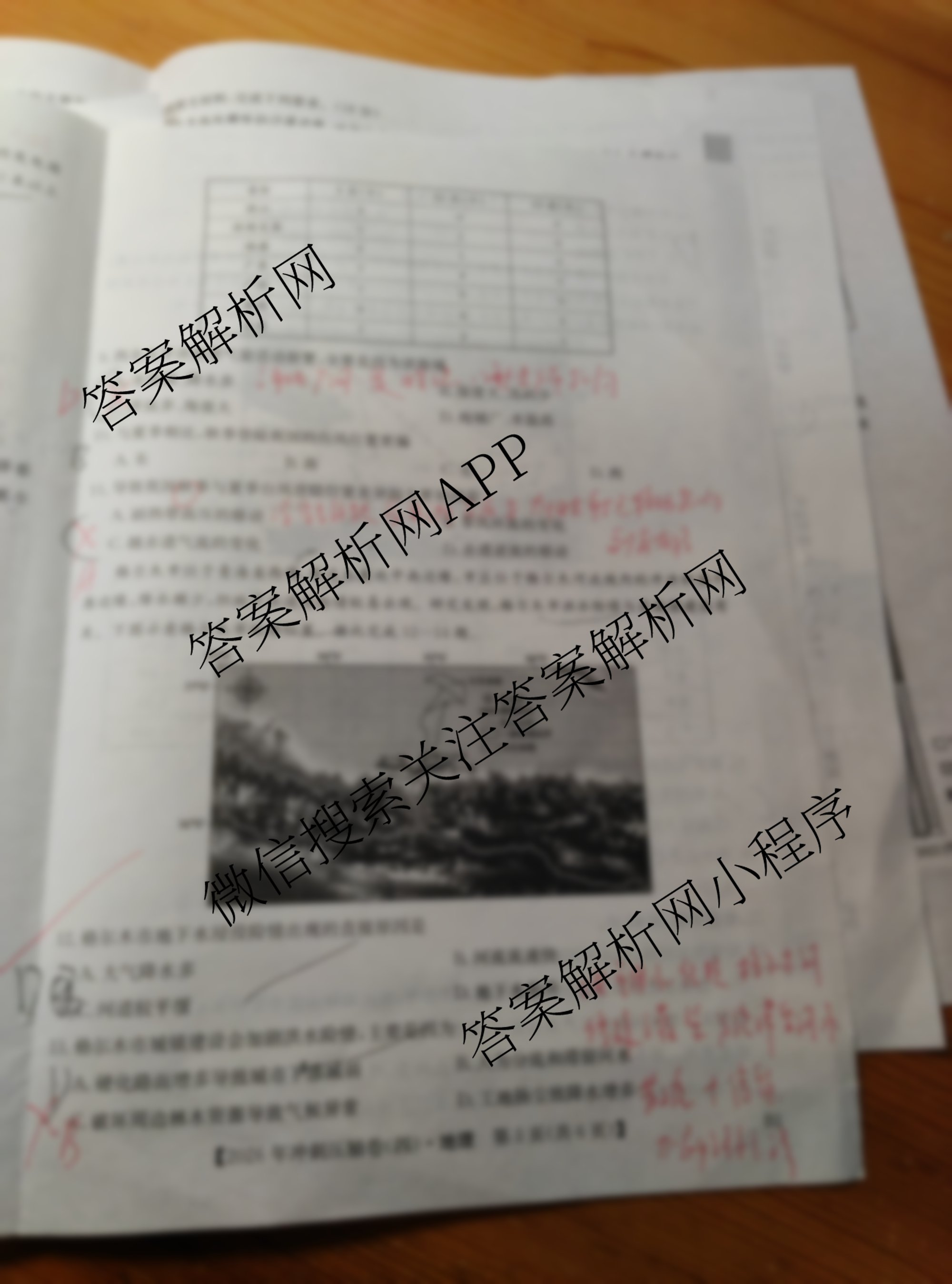 2026年全国高考冲刺压轴卷(四)4（含物理(AH) 数学 政治(湖北)等）地理试题
