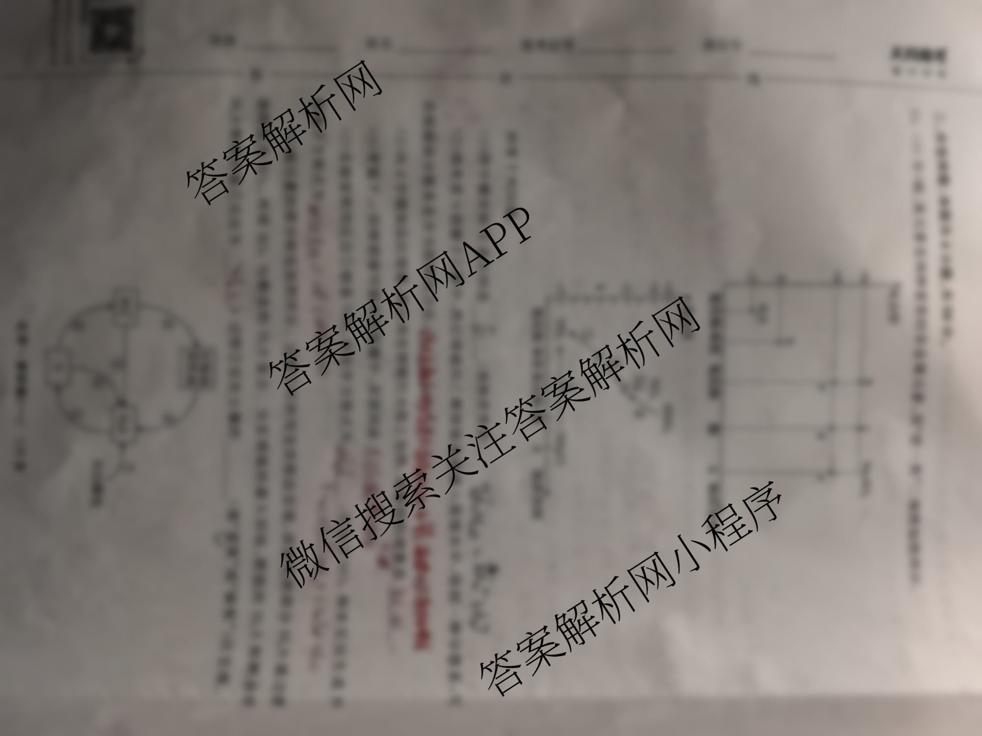 衡中同卷2025-2026学年度高三复滚动卷(一)1各科答案及试卷（含英语、数学、语文(B)等17份）化学试题