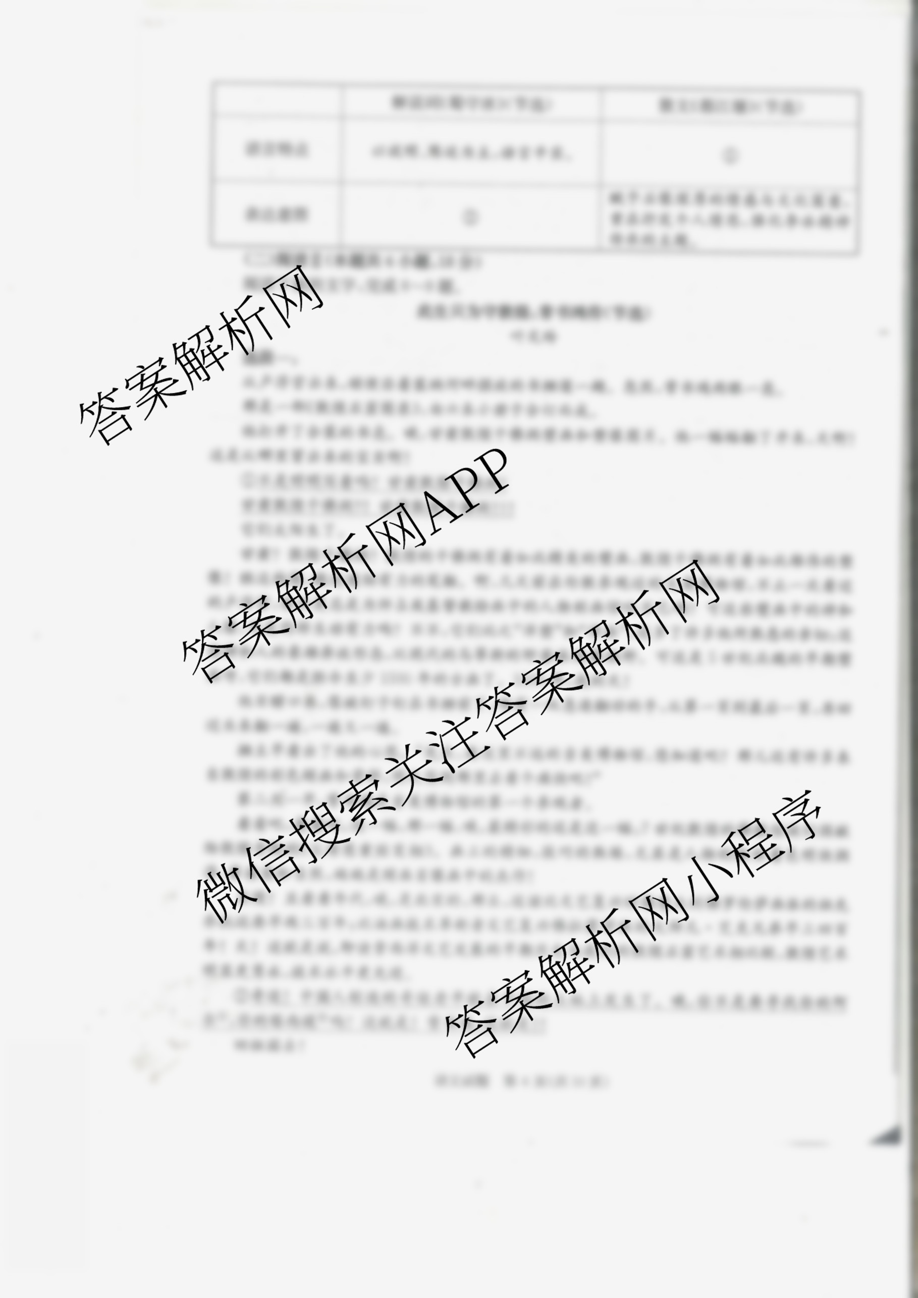 四川省成都市2023级高三第二次模拟测试(3.23)（含化学 政治 数学等10份）语文试题