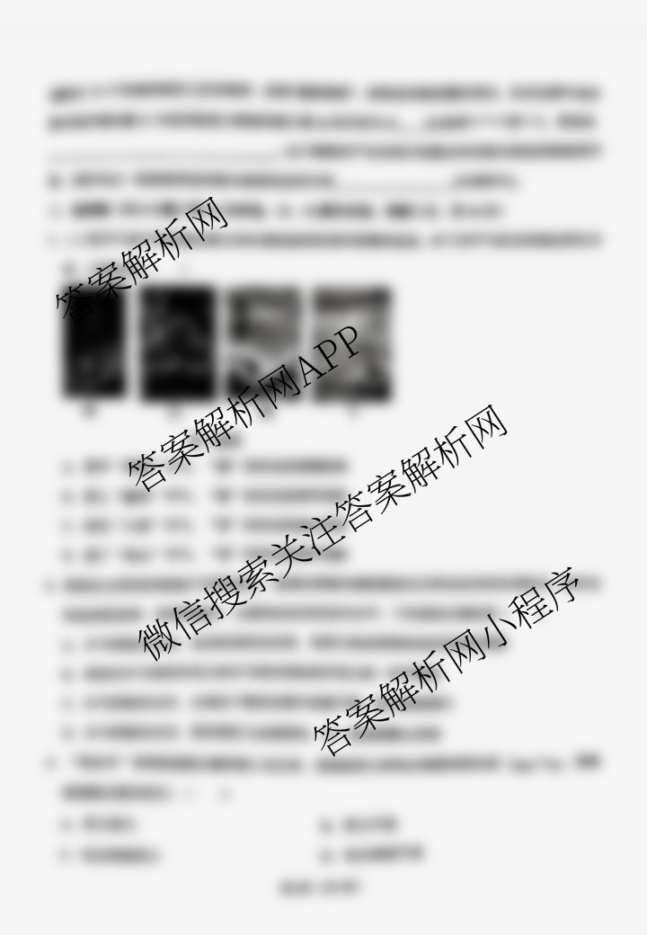2025年郑州市外国语学校九年级中招模拟试卷(四): 含语文、数学、英语试卷解析物理试题