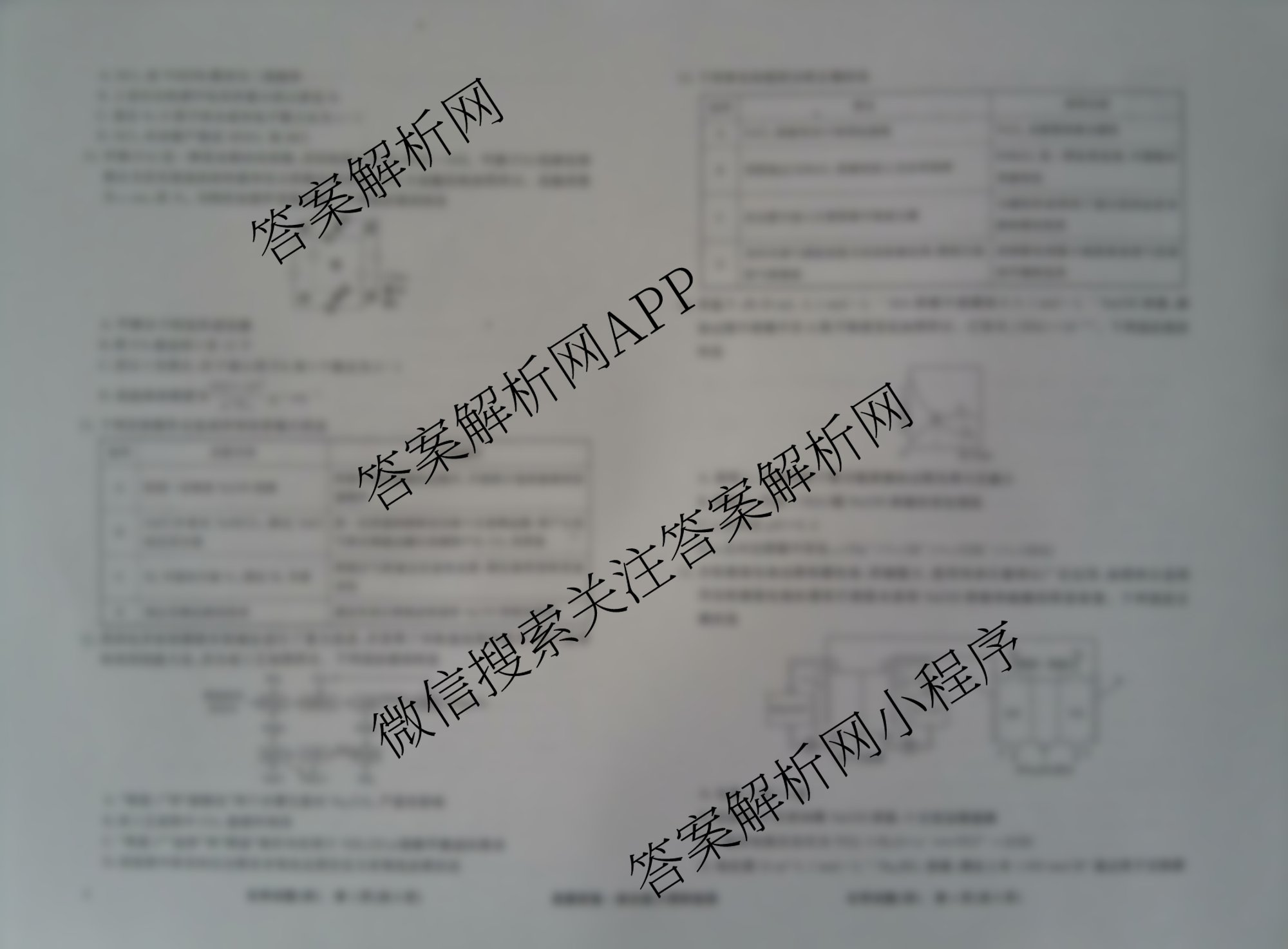 衡水真题密卷2025-2026学年度综合能力调研检测(四)4各科答案及试卷（含地理(7)、数学(A)、生物(1)等）化学试题