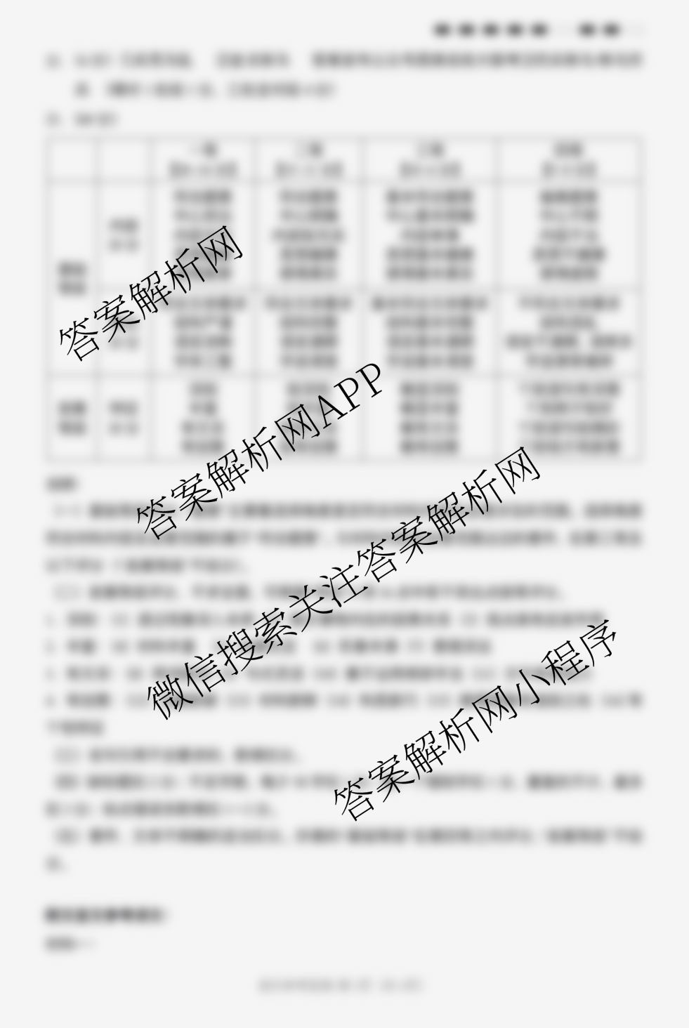 云南师大附中2026届高考适应性月考卷(四)(黑黑黑黑黑白黑黑白)试卷及答案汇总(9科全)语文答案 云南师大附中2026届高考适应性月考卷(四)(黑黑黑黑黑白黑黑白)试卷及答案汇总(9科全)语文答案