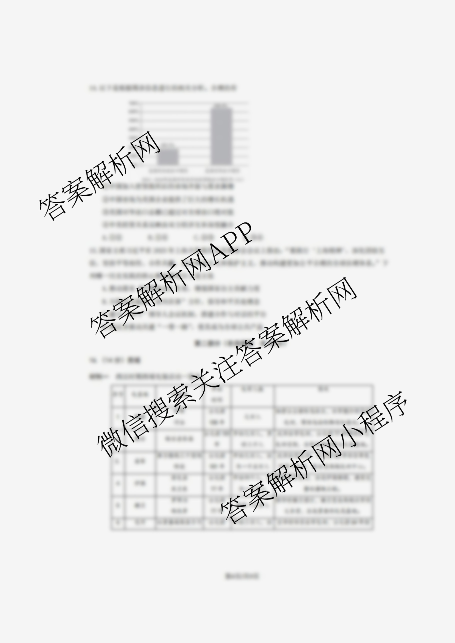 北京市朝阳区2025~2026学年度第一学期期中质量检测高三(2025.11)试卷及答案汇总（9科全）历史试题