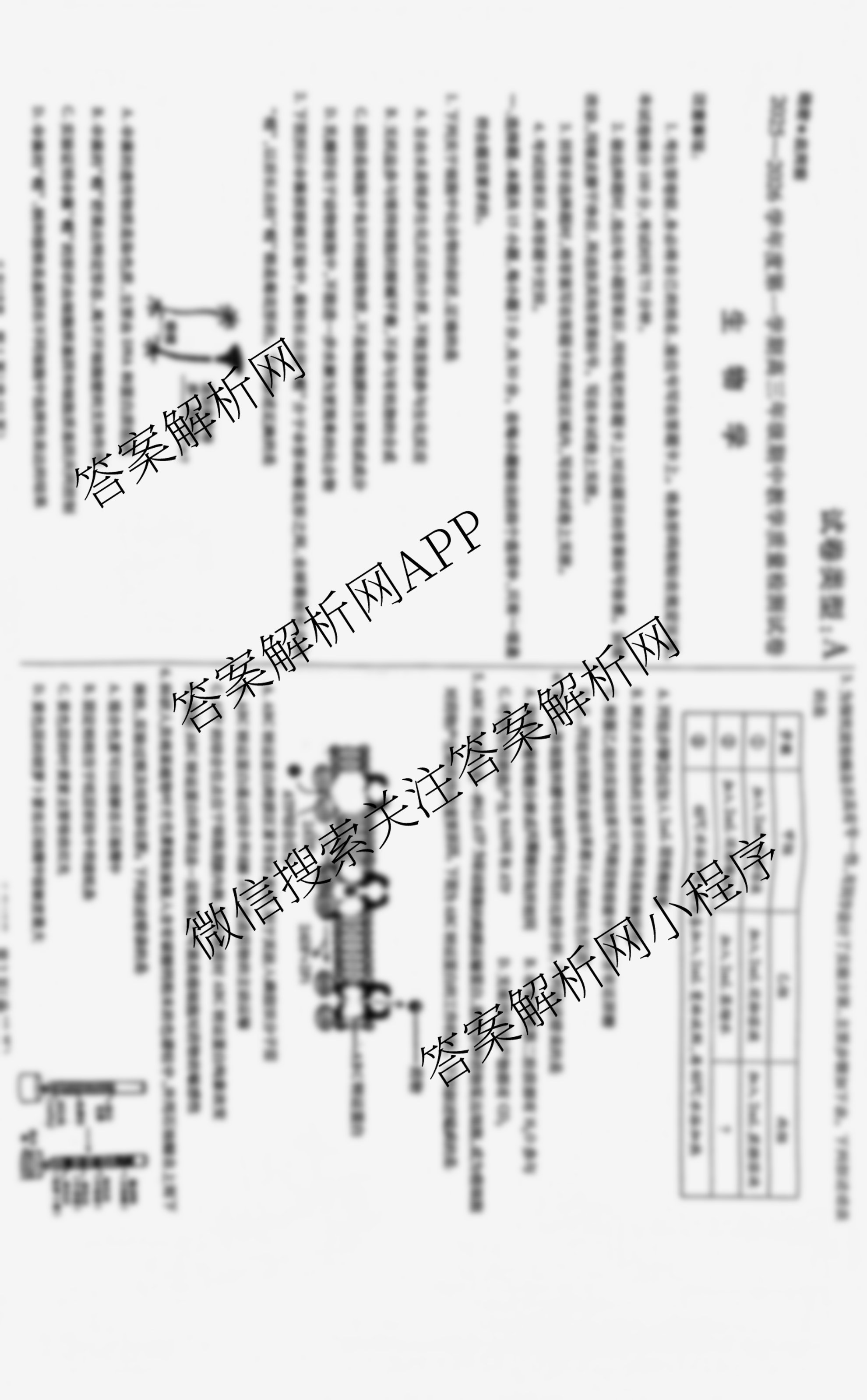 内蒙古2025-2026学年度第一学期高三年级期中教学质量检测试卷（含地理、数学、化学等9份）生物试题