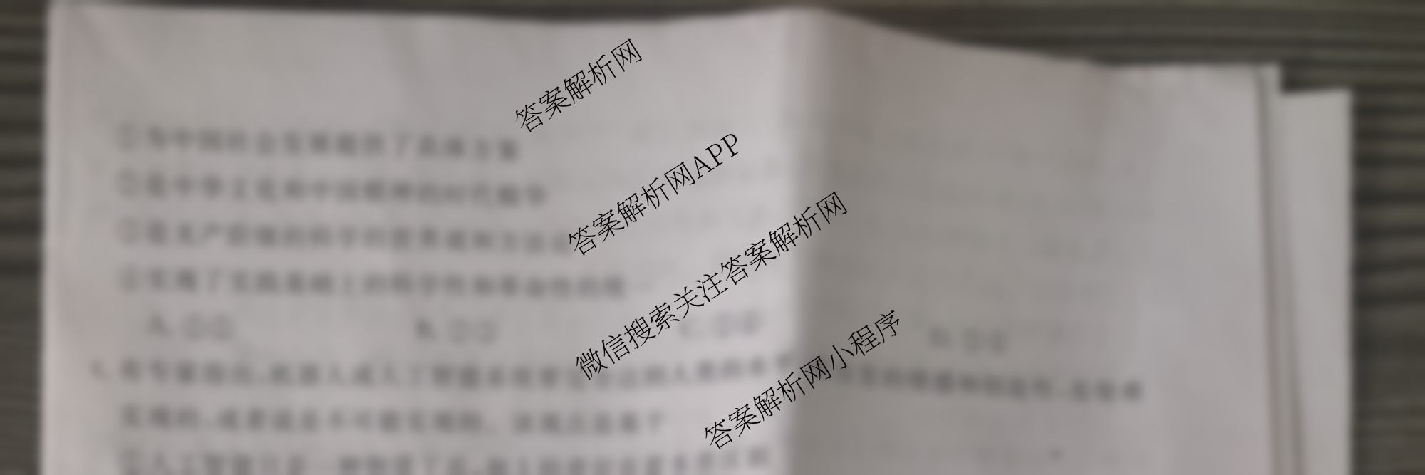 四市普通高中2024-2025学年度高二第一学期期中教学质量检测(25067B)（含政治、化学、英语等9份）政治试题