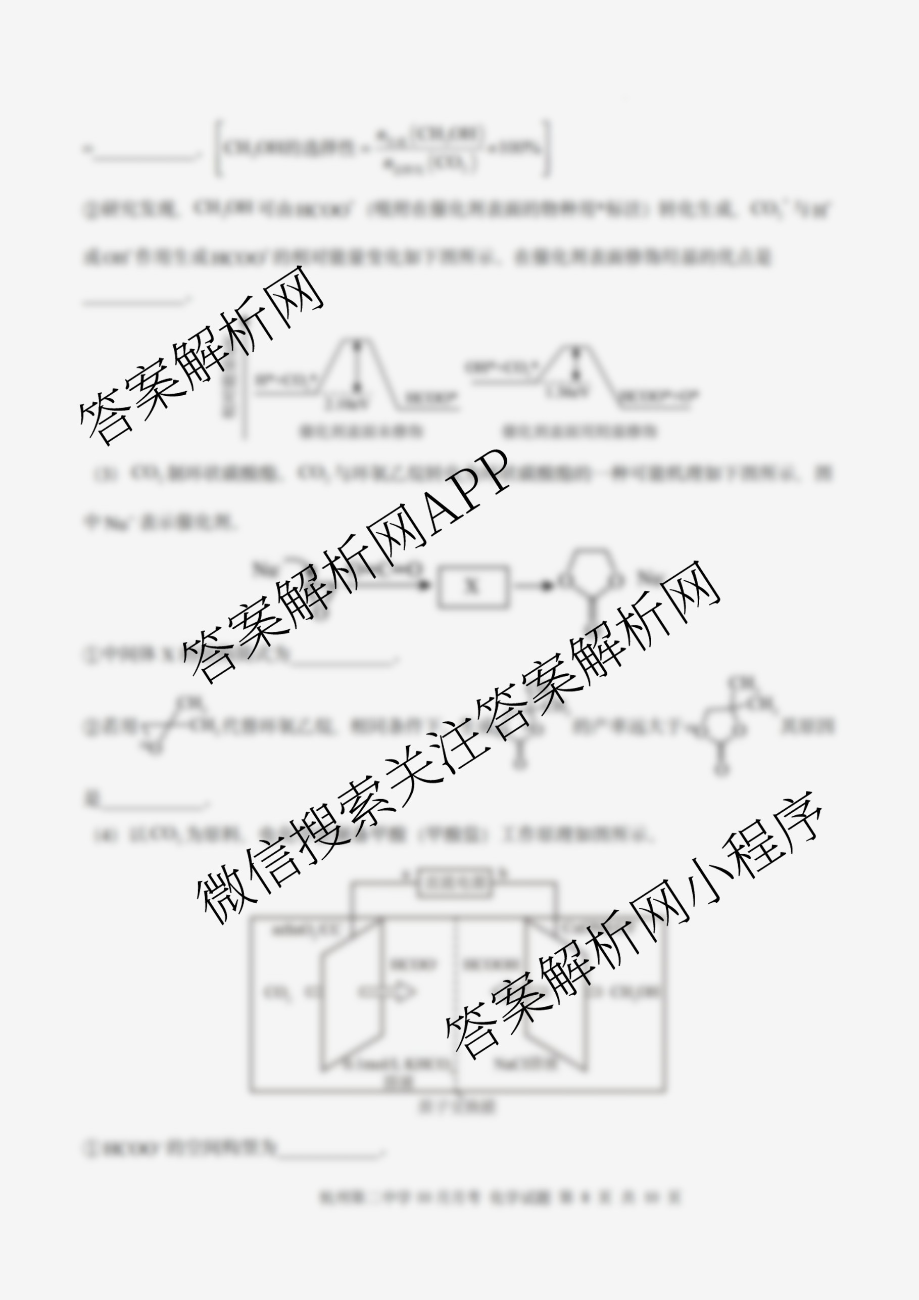 杭州二中2025学年第一学期高三年级十月月考试卷及答案汇总（含化学、政治、生物等）化学试题