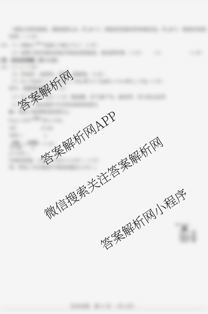 2025年郑州市外国语学校九年级中招模拟试卷(四): 含语文、数学、英语试卷解析化学答案