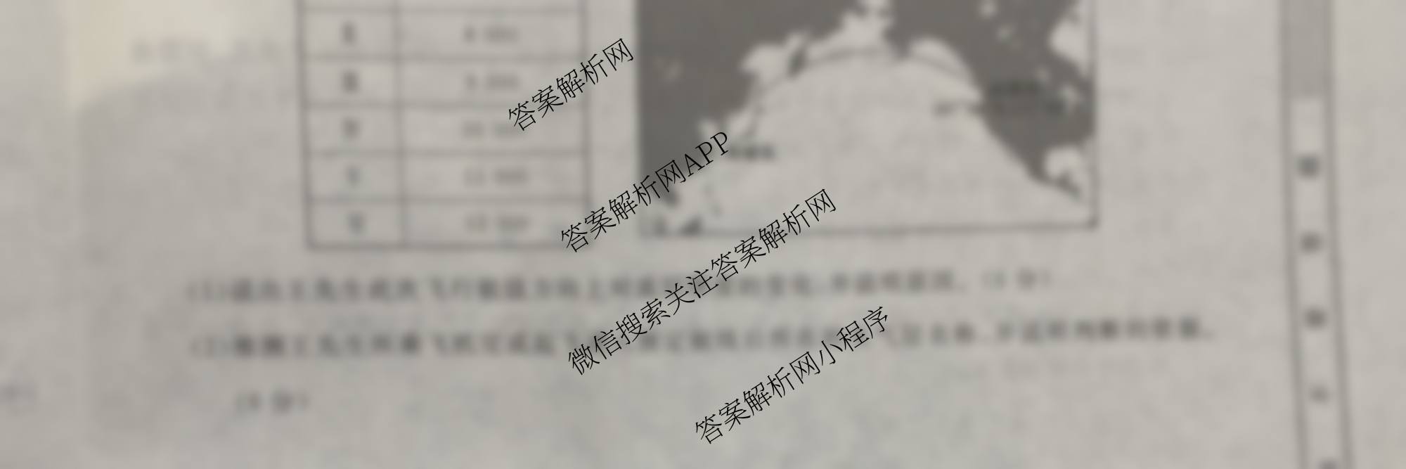 陕西省2025~2026第一学期12月质量检测高一(6192A)（含语文 地理 物理等）地理试题