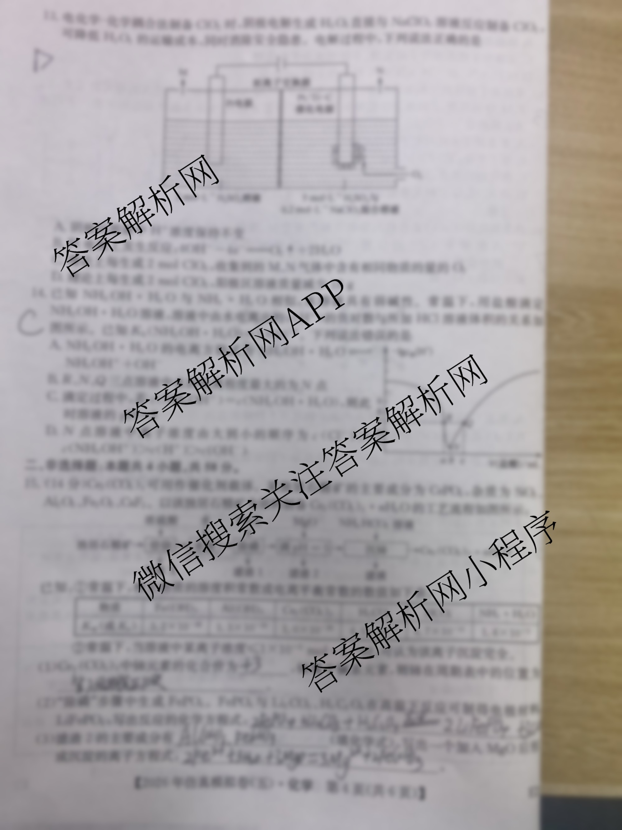 2026年全国高考仿真模拟卷(五)5（35科全）化学试题